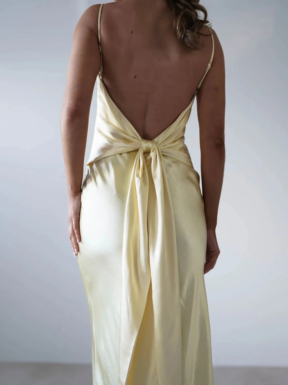 Satin Backless Cami Dress — view 13