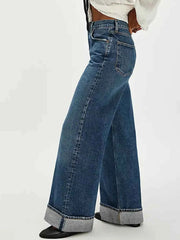 Cuffed Jeans with Pockets for Effortless Style — view 2