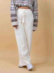 Ribbed Wide Leg Sweater Pants — view 4
