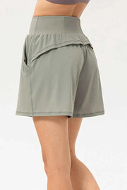 Pocketed Elastic Waist Active Shorts for Ultimate Comfort — view 3