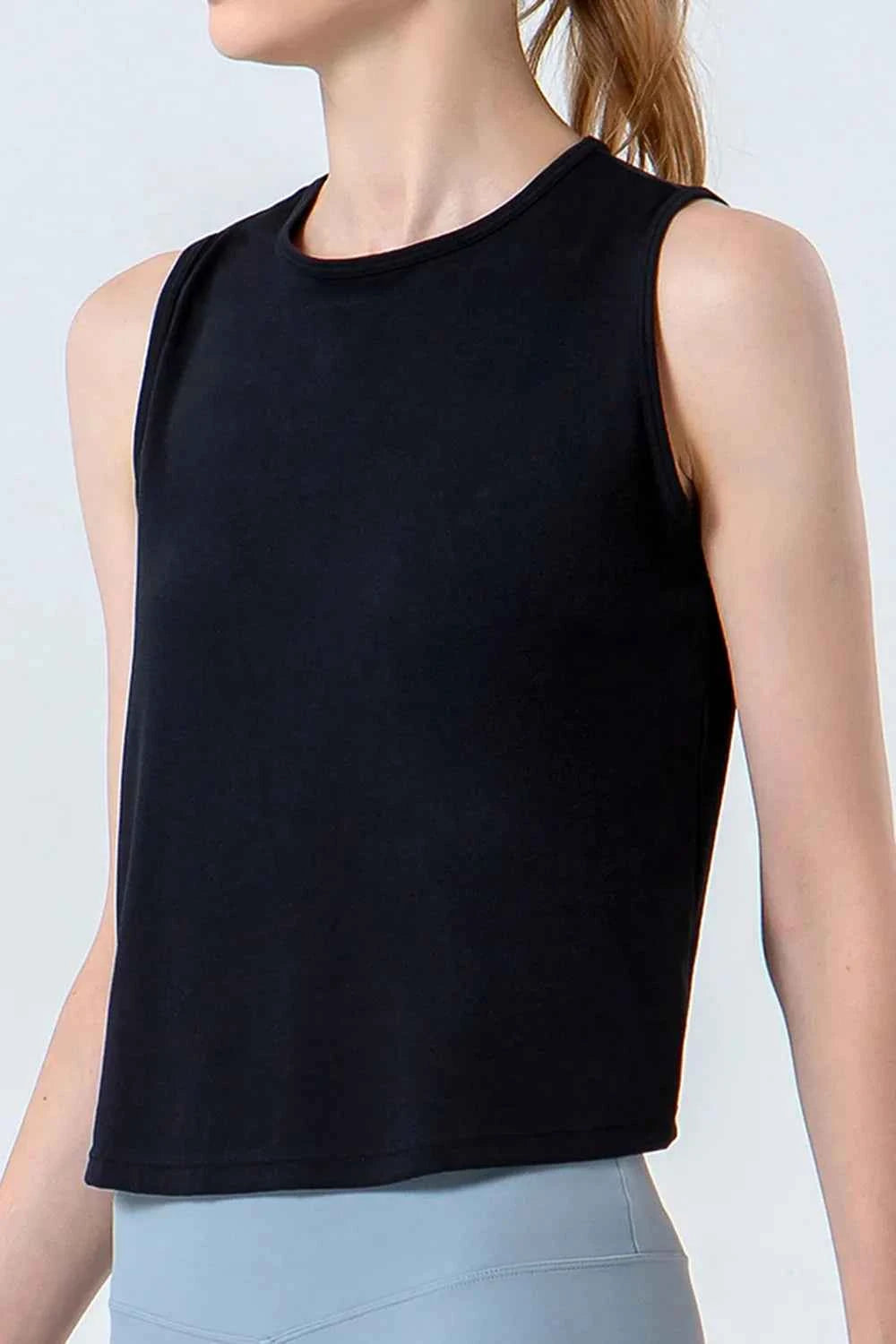 Round Neck Active Tank - Perfect Blend of Style and Comfort — view 4