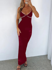 Lace Detail Slim Fit Bodycon Maxi Dress — view 7