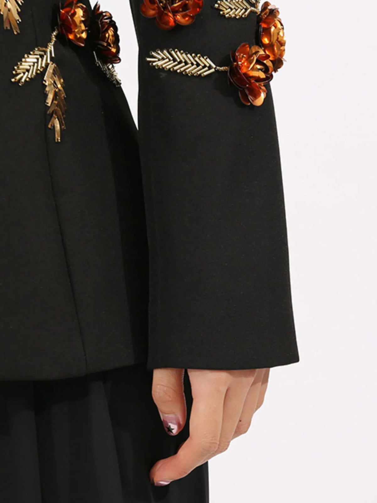 Embroidered Long Sleeve Blazer — view 9