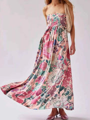 Floral Print Sleeveless Maxi Dress — view 1