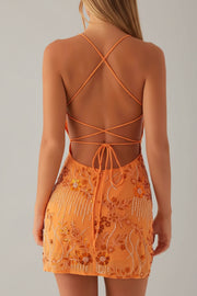 Beaded Floral Mini Dress: A Touch of Elegance for Any Occasion — view 22