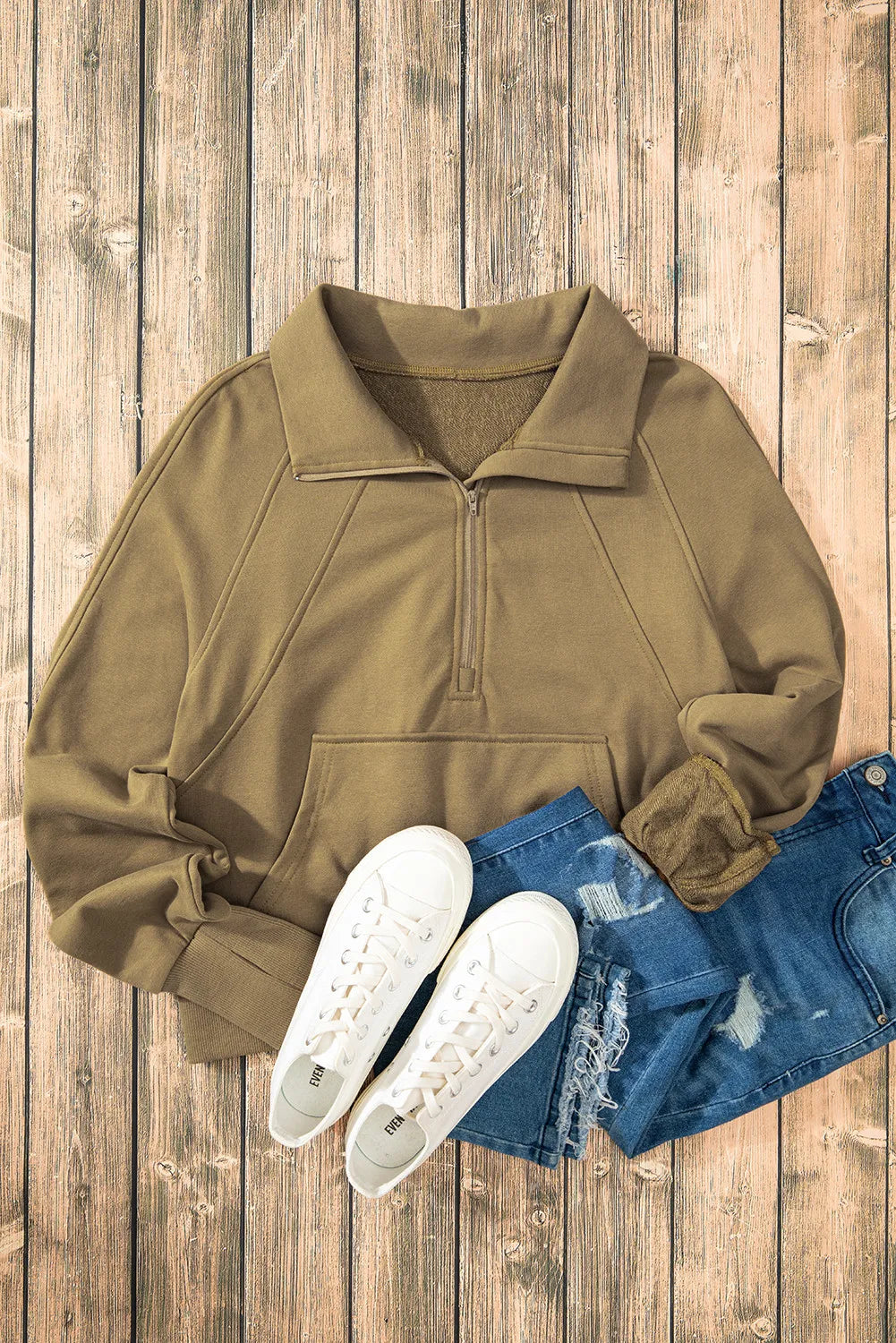 Half Zip Long Sleeve Sweatshirt — view 11