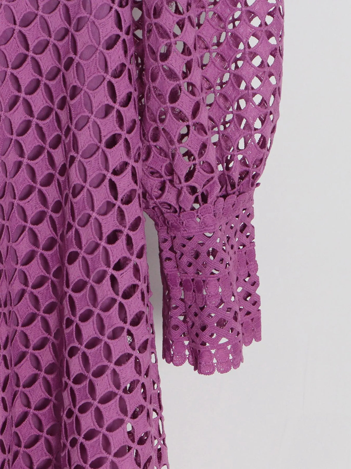 Lace Long Sleeve Midi Dress — view 7