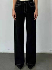 Wide Leg Washed Jeans - Effortless Style and Comfort — view 5