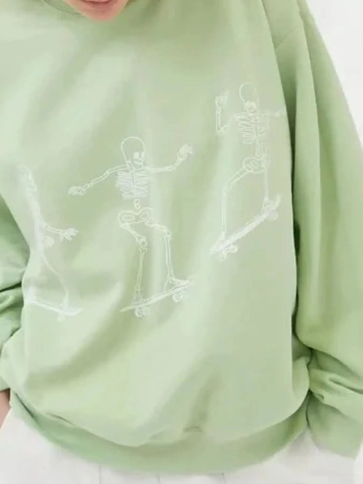 Skeleton Graphic Oversized Sweatshirt — view 9