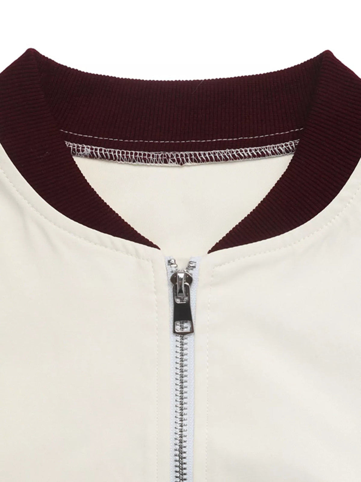 Contrast Trim Zip Up Jacket - Stylish Comfort for Everyday Wear — view 9