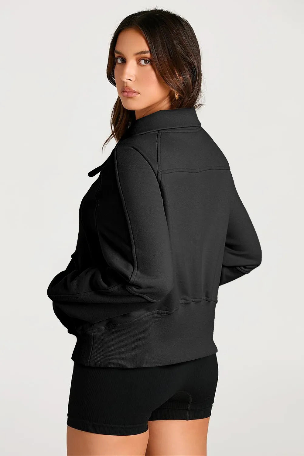 Half Zip Long Sleeve Sweatshirt — view 14