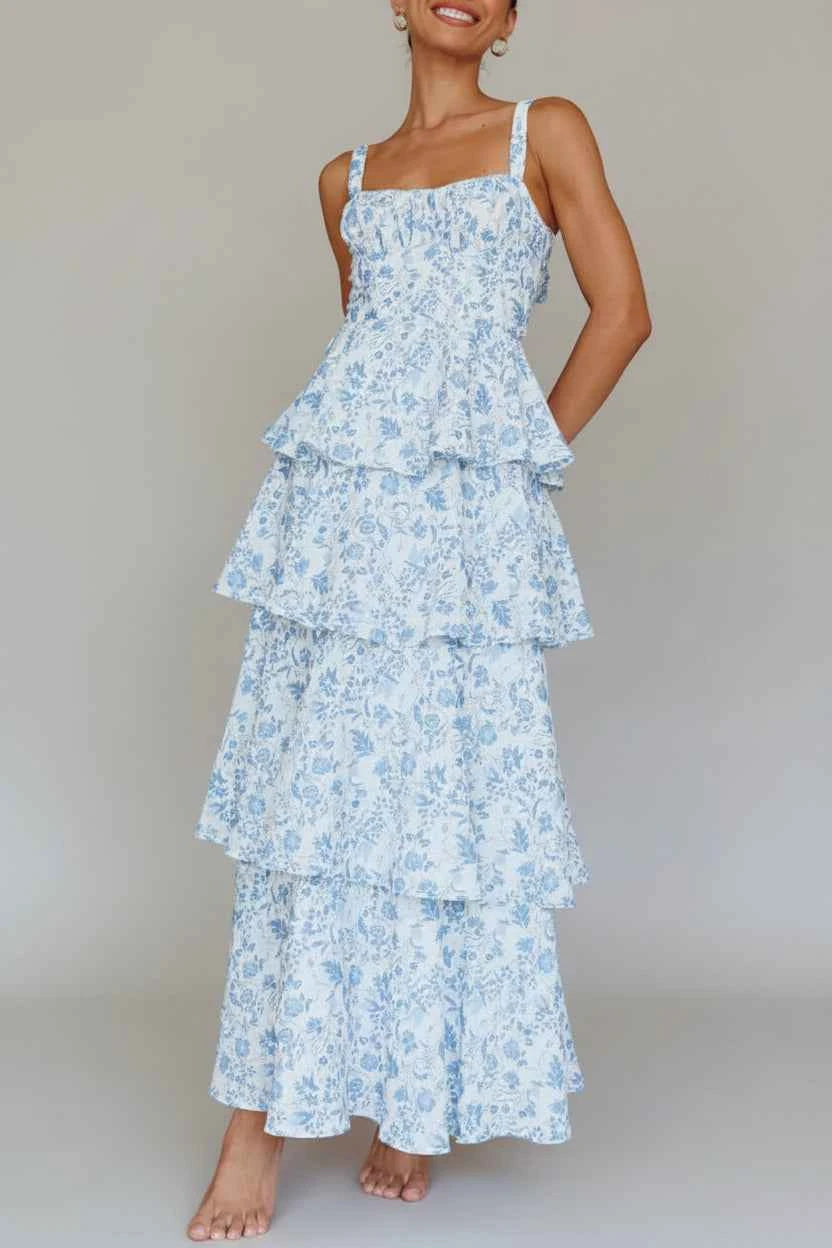Floral Layered Maxi Dress — view 1