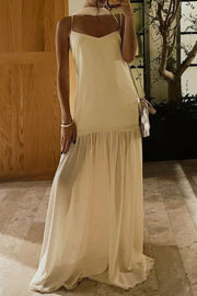 Adjustable Strap Maxi Cami Dress with Scarf — view 21