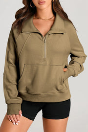 Half Zip Long Sleeve Sweatshirt — view 9