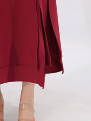 Slit Spaghetti Strap Long Sleeve Dress — view 6