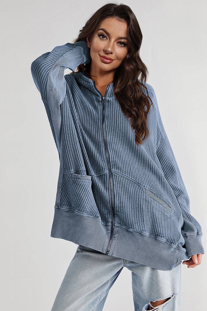 Zip-Up Long Sleeve Jacket for Stylish Comfort — view 16