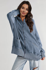 Zip-Up Long Sleeve Jacket for Stylish Comfort — view 16