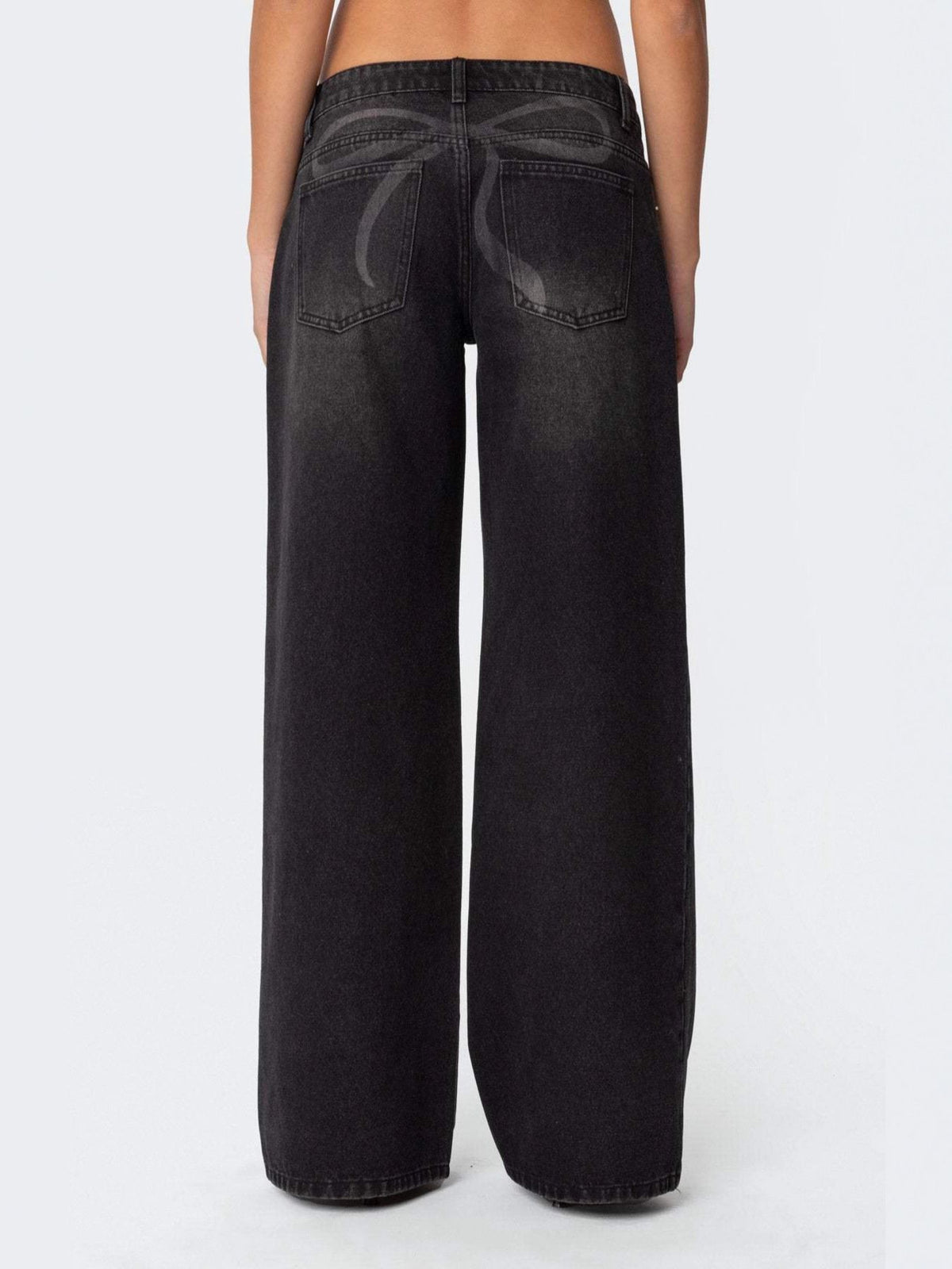 Vintage Wash Wide Leg Jeans - Timeless Style & Comfort — view 9