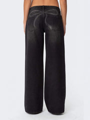 Vintage Wash Wide Leg Jeans - Timeless Style & Comfort — view 9