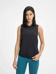 Cutout Back Round Neck Active Tank - Elevate Your Workout Wardrobe — view 22