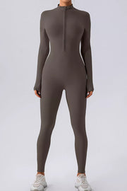 Half Zip Mock Neck Active Jumpsuit — view 7