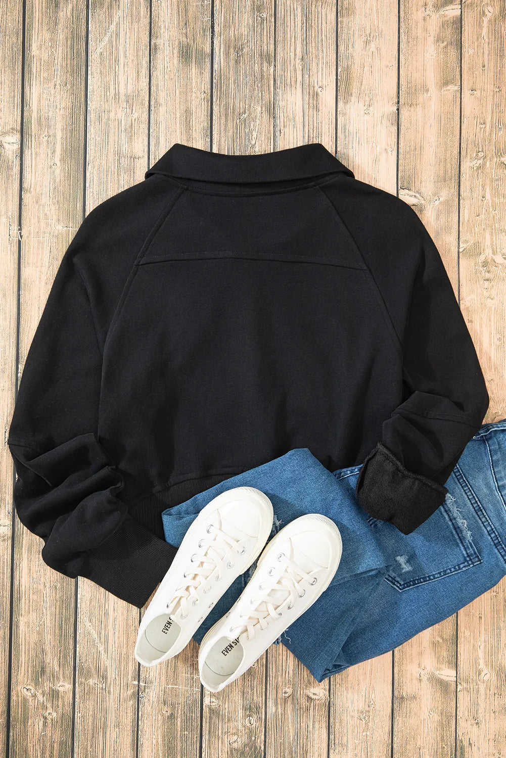 Half Zip Long Sleeve Sweatshirt — view 16