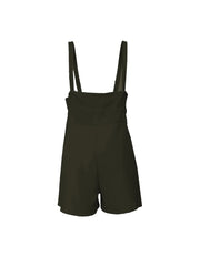 Drawstring Wide Strap Overalls with Pockets — view 14