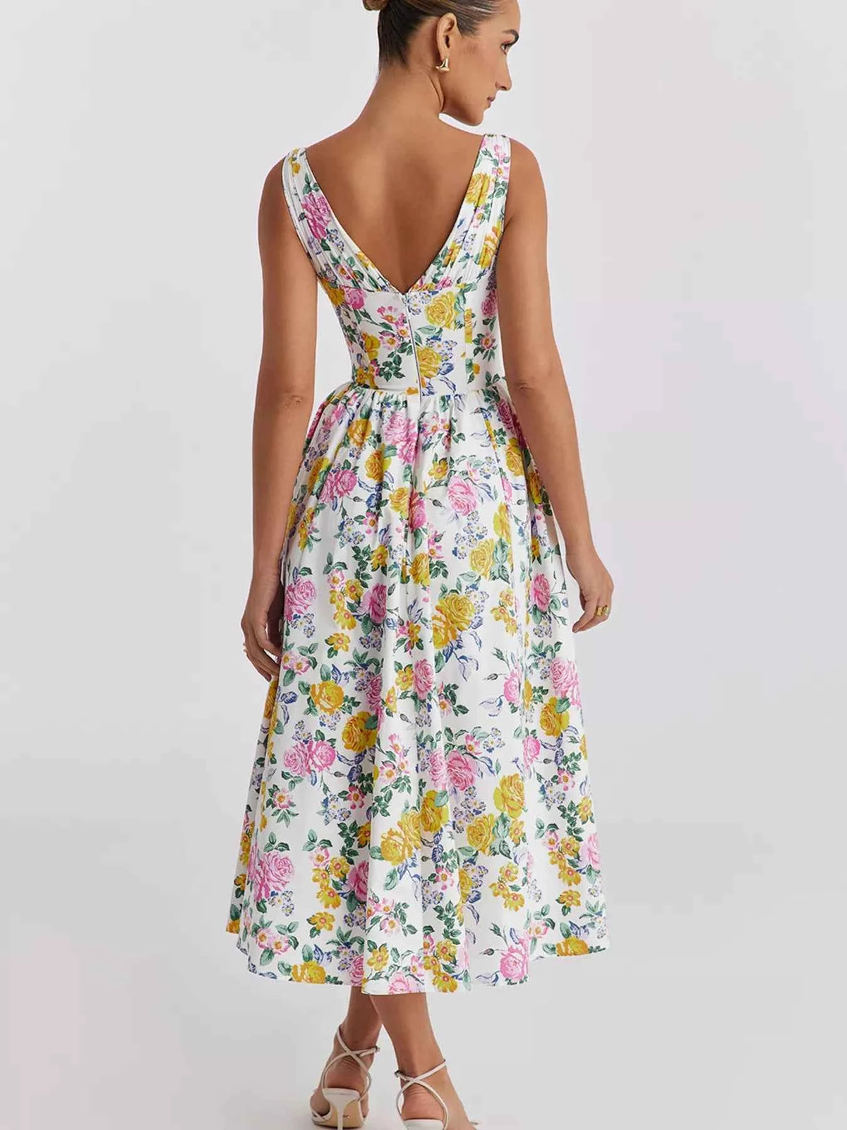 V-Neck Sleeveless Midi Dress — view 5