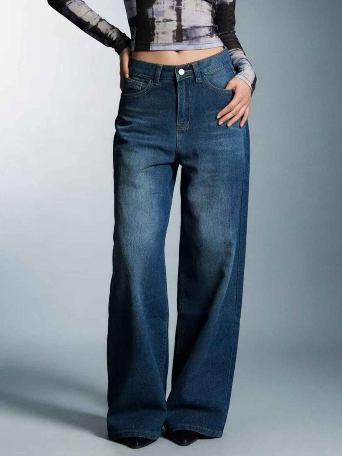 High-Waisted Wide Leg Jeans for Effortless Style — view 2