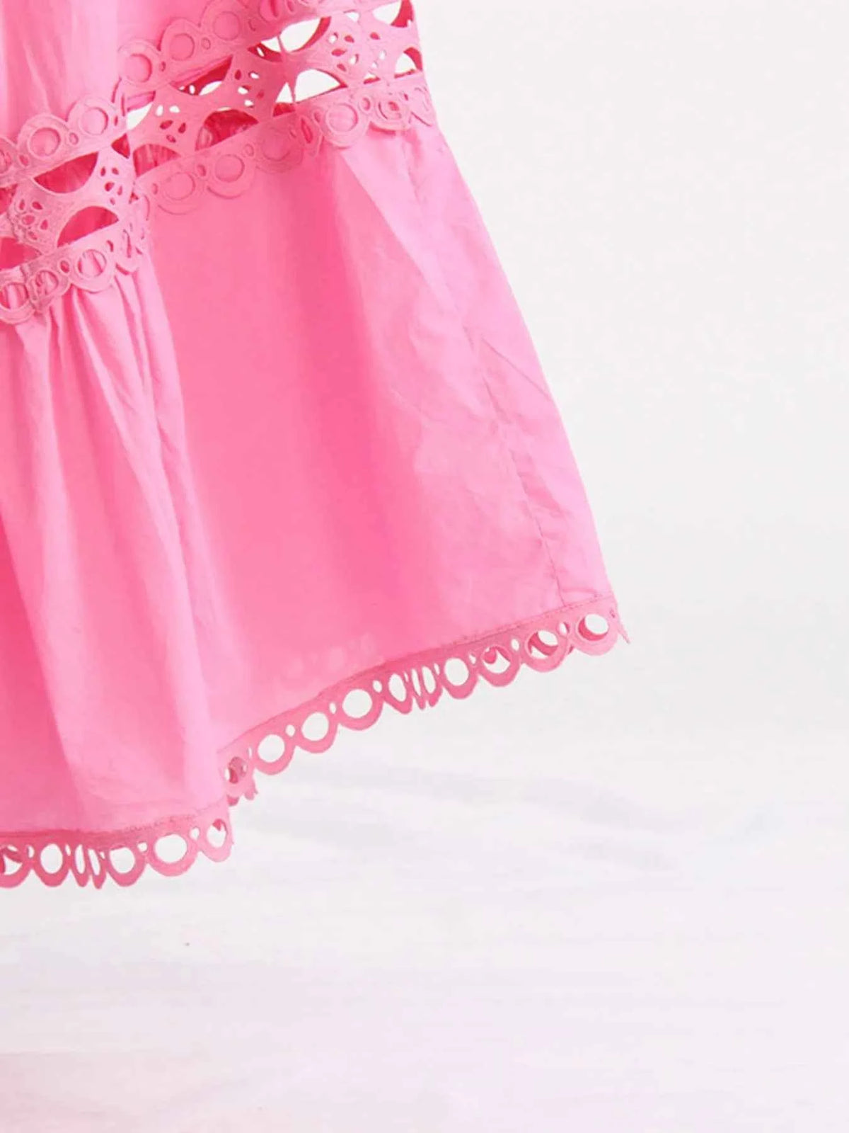 Lace Button Up Long Sleeve Top and Skirt Set — view 4