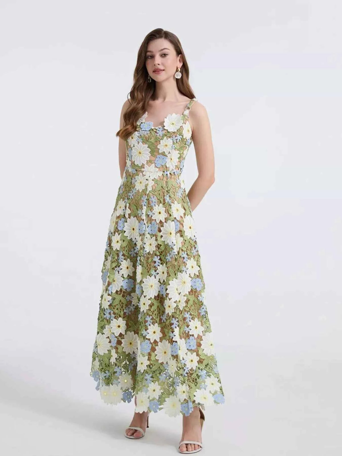 Floral Embroidered Maxi Dress — view 4