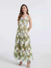 Floral Embroidered Maxi Dress — view 4