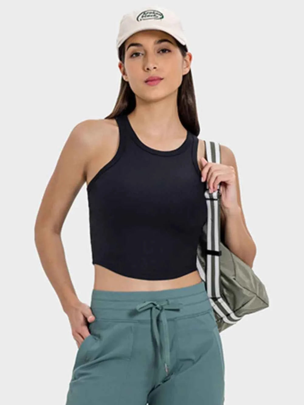Round Neck Racerback Active Tank: Elevate Your Workout — view 6