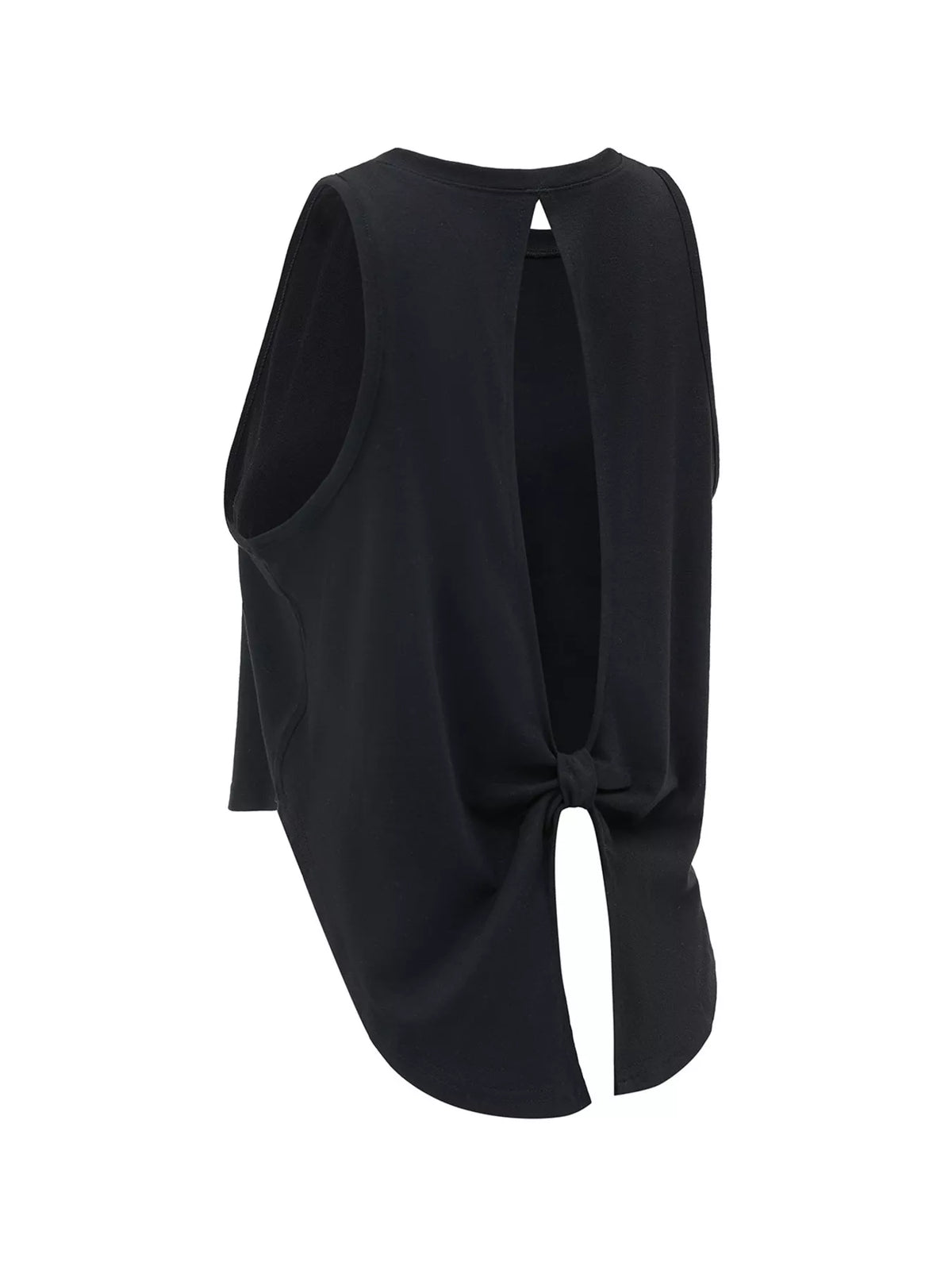 Cutout Back Round Neck Active Tank - Lightweight & Stylish Comfort — view 13