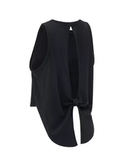 Cutout Back Round Neck Active Tank - Lightweight & Stylish Comfort — view 13