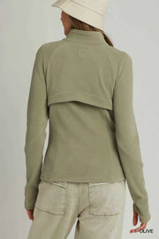 Soft Fleece Full Zip Jacket With Pockets — view 3