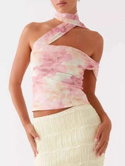 Floral Print Halter Neck Cami — view 3