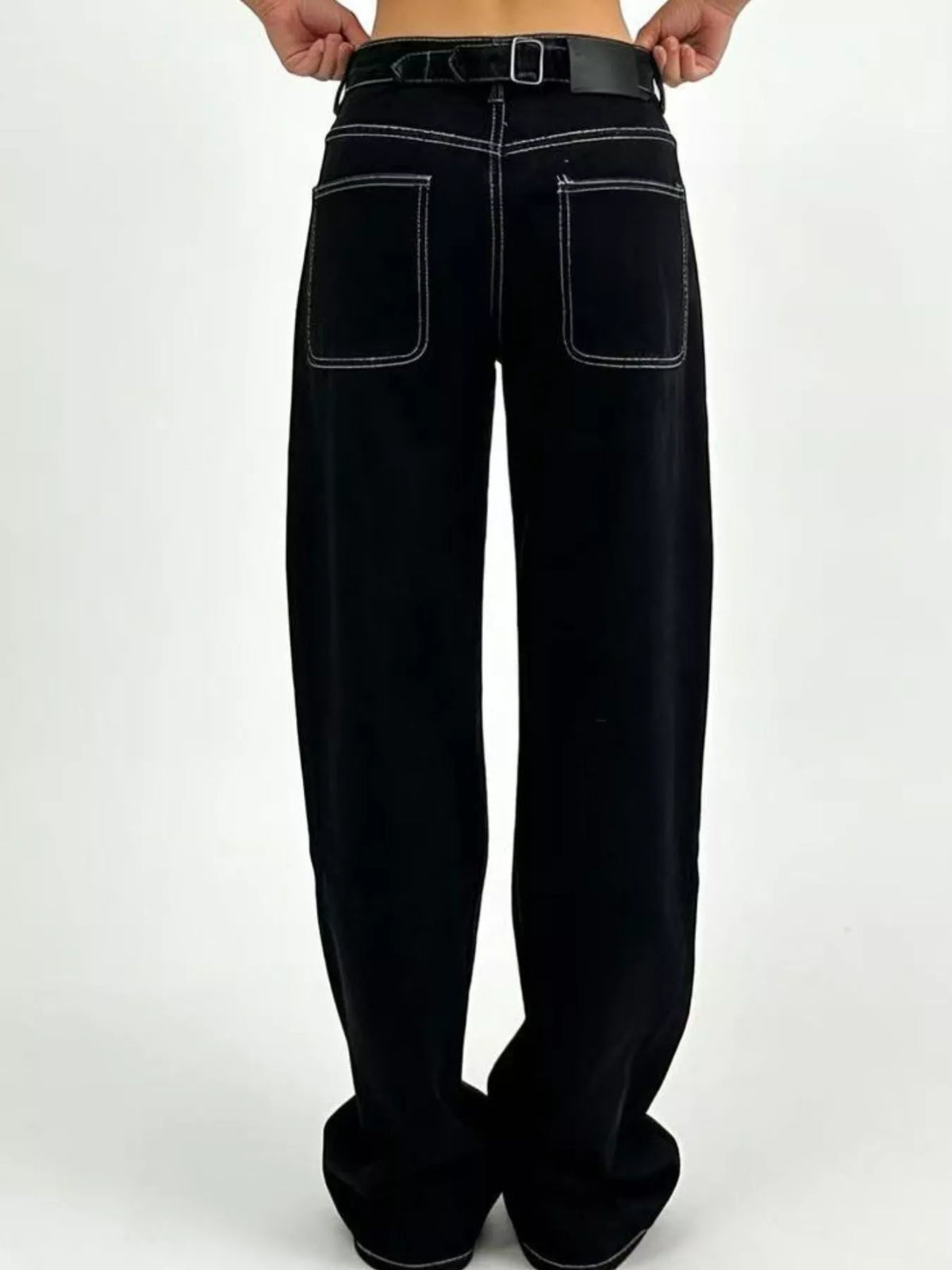 Wide Leg Washed Jeans - Effortless Style and Comfort — view 6