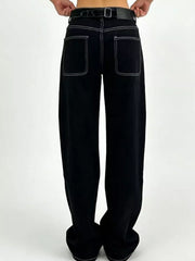 Wide Leg Washed Jeans - Effortless Style and Comfort — view 6