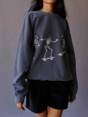 Skeleton Graphic Oversized Sweatshirt — view 2