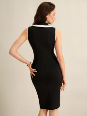 Sleeveless Button-Front Dress — view 7