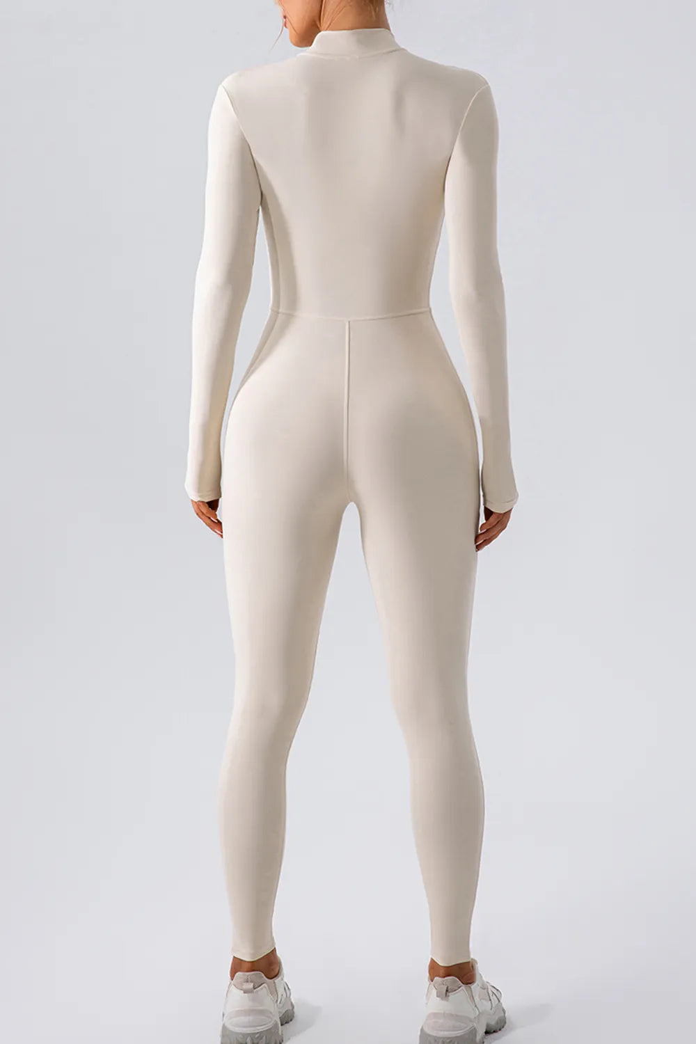 Half Zip Mock Neck Active Jumpsuit — view 15