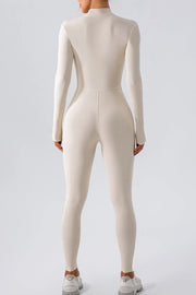 Half Zip Mock Neck Active Jumpsuit — view 15