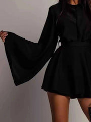 Flare Sleeve Mini Dress — view 4