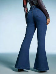 Bow-Tie High-Waisted Flare Jeans: Elevate Your Style — view 5