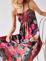 Floral Print Sleeveless Maxi Dress — view 8