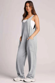 Lovelet V-Neck Wide Strap Overalls — view 1