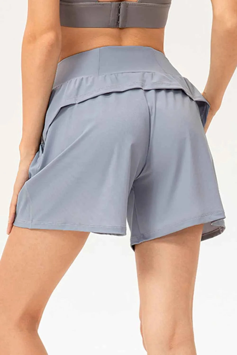 Pocketed Elastic Waist Active Shorts for Ultimate Comfort — view 13
