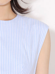 Backless Sleeveless Striped Mini Dress — view 7