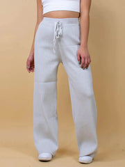 Ribbed Wide Leg Sweater Pants — view 13